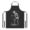 Dark gothic apron featuring a death tarot card design with a skull