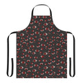 Dark apron with a creepy eyes pattern, inspired by the Hellsing anime series