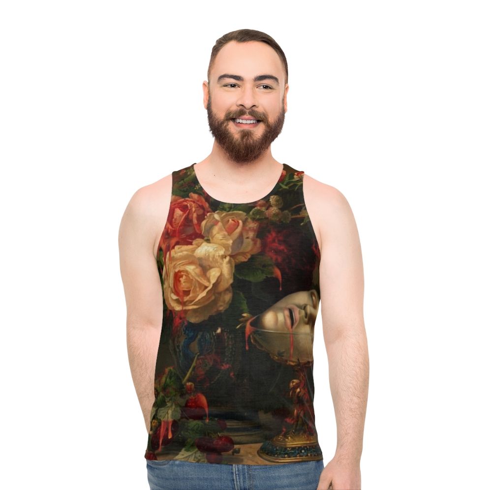 Dark surreal gothic unisex tank top