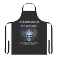 Dark magic-themed apron with necromancer design, perfect for RPG fans and fantasy enthusiasts