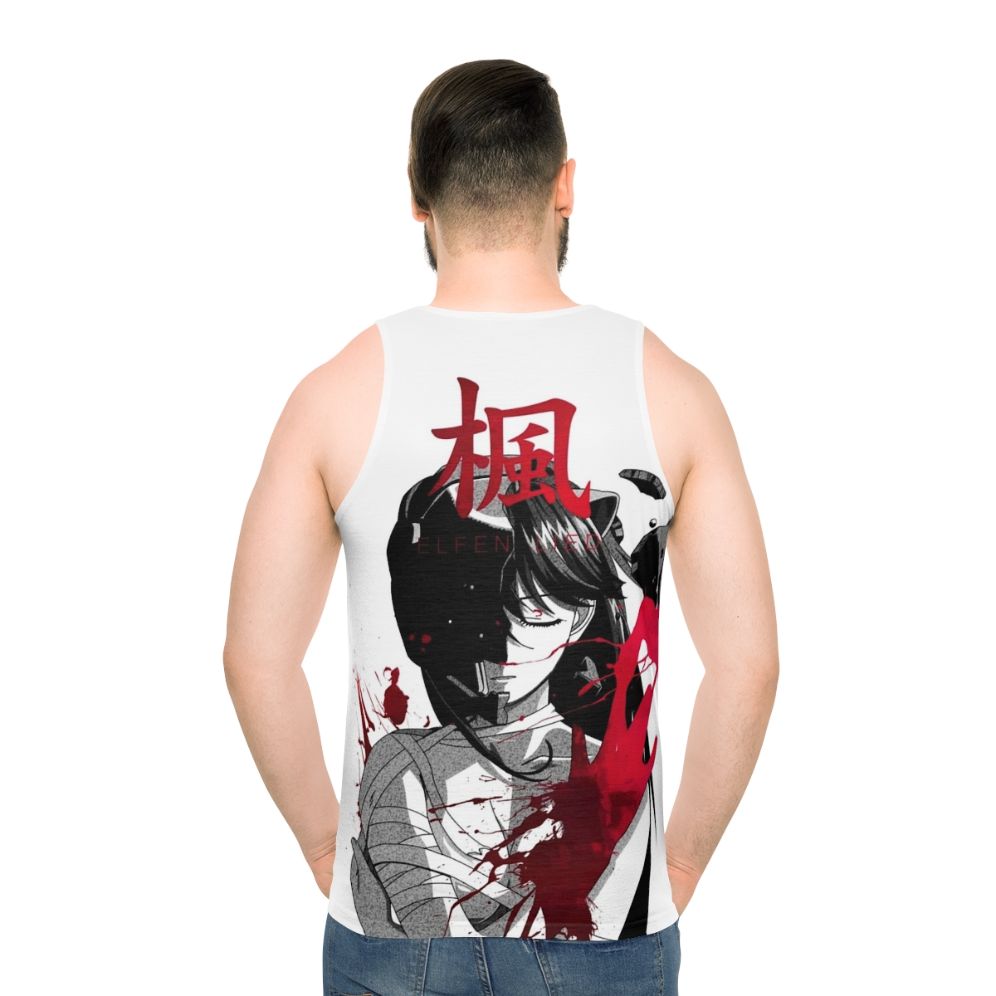 Dark monochrome anime manga elfen lied tragedy unisex tank top