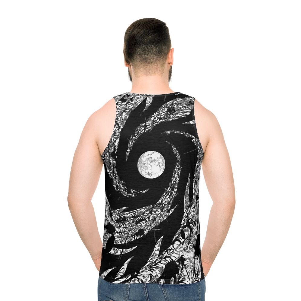 Dark moon and nature unisex tank top