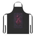 "Chelsea Wolfe-inspired dark music tribute apron with gothic style design"