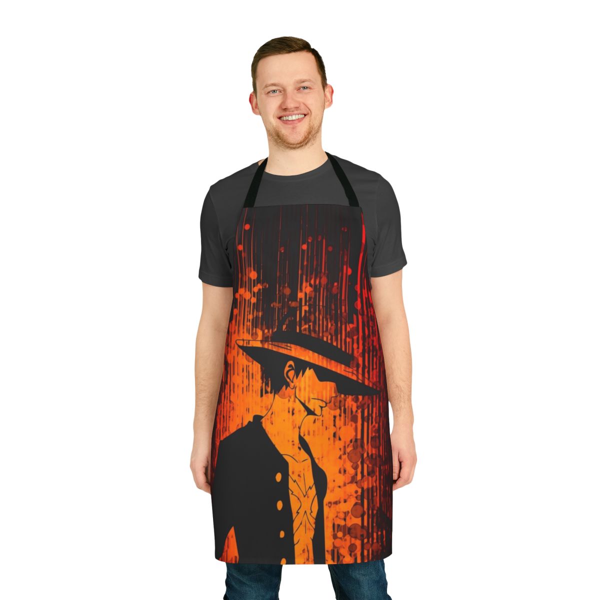 Dark Side Inspired Apron for Anime and Manga Enthusiasts