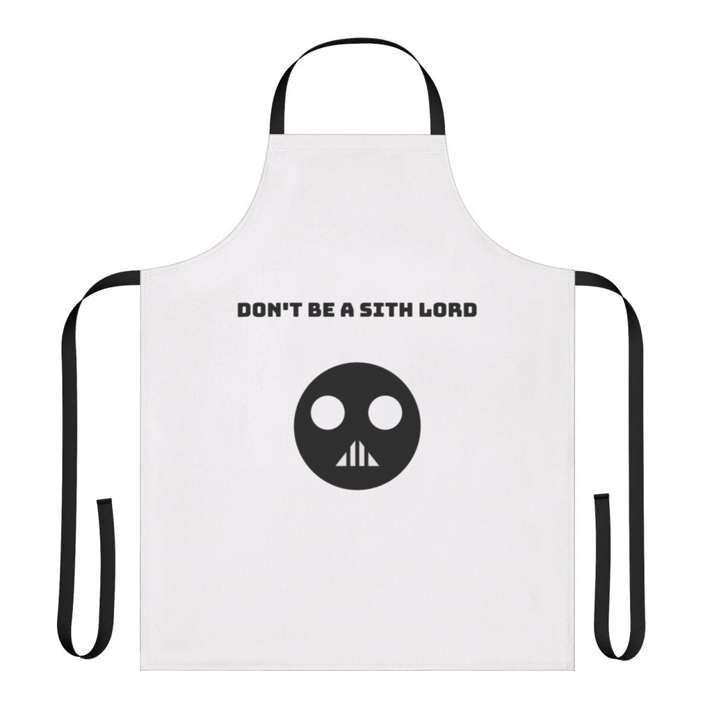 Dark side-inspired apron featuring Darth Vader and Darth Sidious imagery