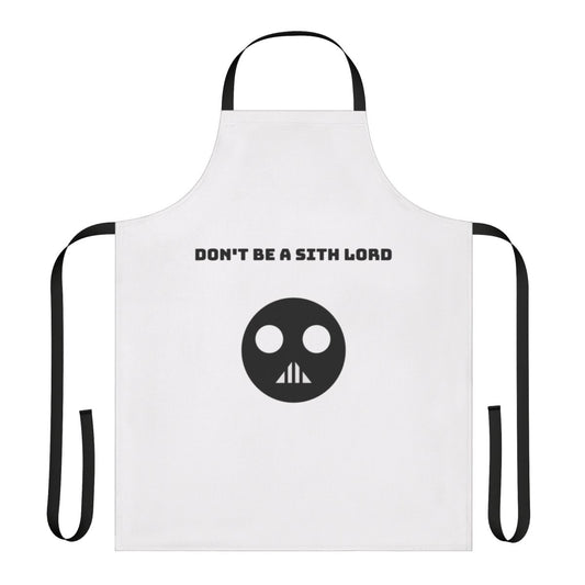 Dark side-inspired apron featuring Darth Vader and Darth Sidious imagery