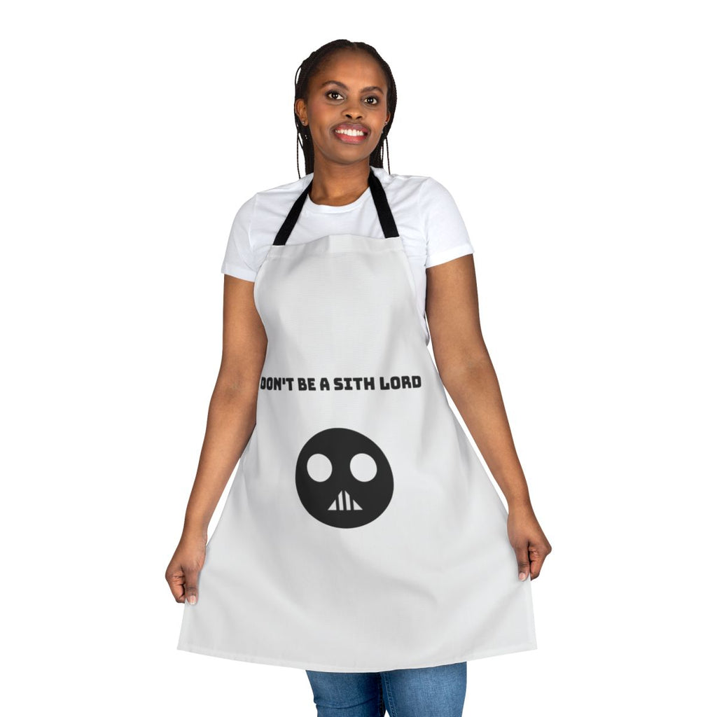 Dark side-inspired apron featuring Darth Vader and Darth Sidious imagery