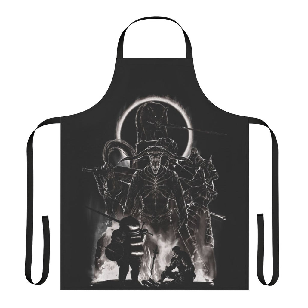 Dark Souls Firelink Shrine Apron, a high-quality cooking apron for fans of the popular video game series.