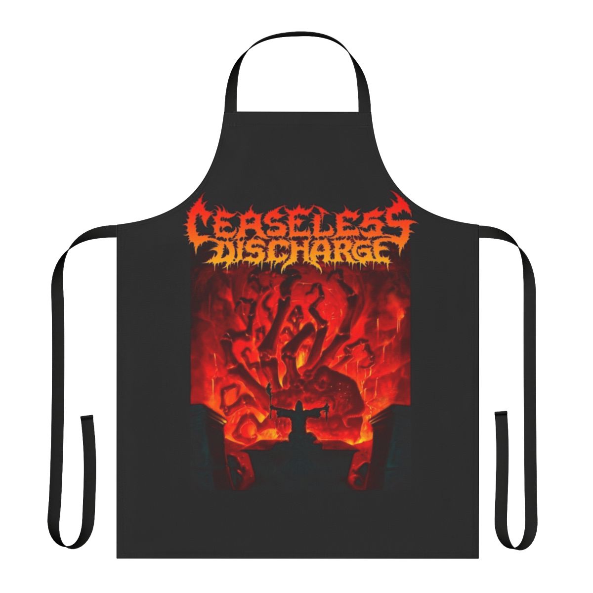 Dark Souls-themed apron featuring the Ceaseless Discharge boss