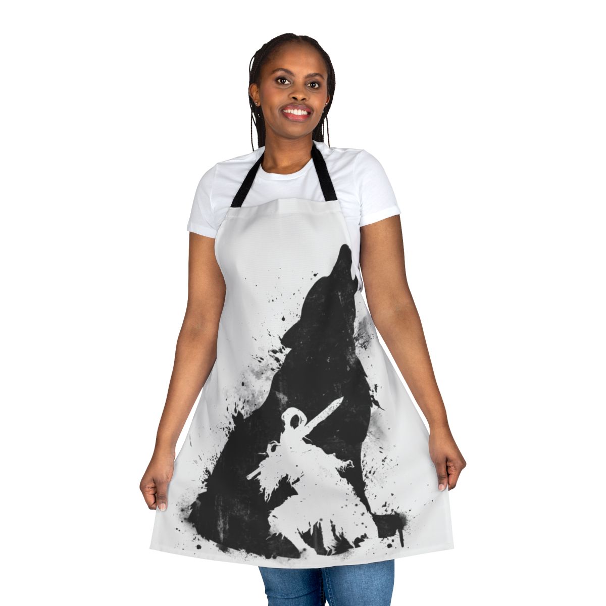 Dark Souls inspired fantasy knight apron with Abyss Warrior design