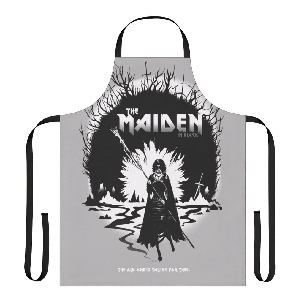 Dark Souls inspired black apron with gothic design