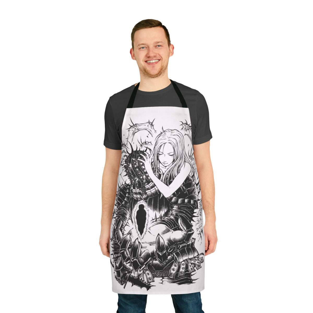 Dark Souls inspired knight's apron with thorns and dark luster design