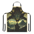 "Dark Souls-themed apron featuring the Amygdala boss from the Nightmare Frontier"