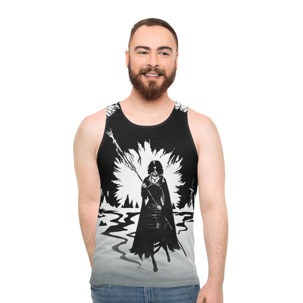 Dark Souls Maiden in Black Unisex Tank Top