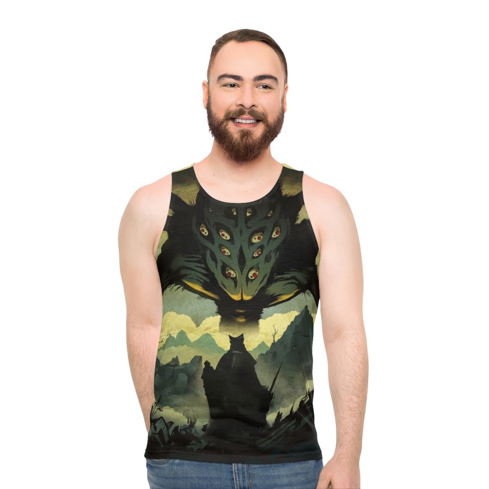 Dark Souls Unisex Tank Top with Amygdala Design