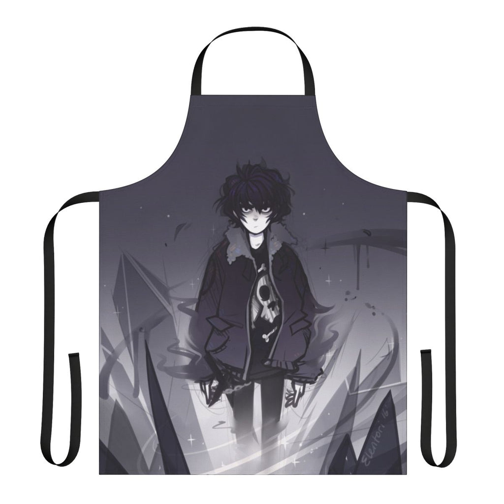 Darkness and shadow inspired apron featuring Nico di Angelo and Percy Jackson from the Heroes of Olympus series