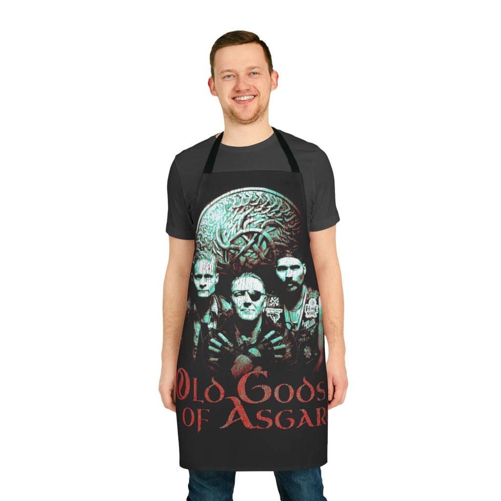 Darkness-themed apron featuring a parody design inspired by the videogame Alan Wake