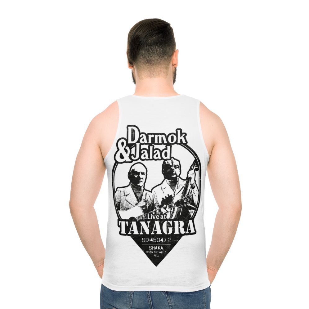 Darmok and Jalad at Tanagra geeky sci-fi unisex tank top