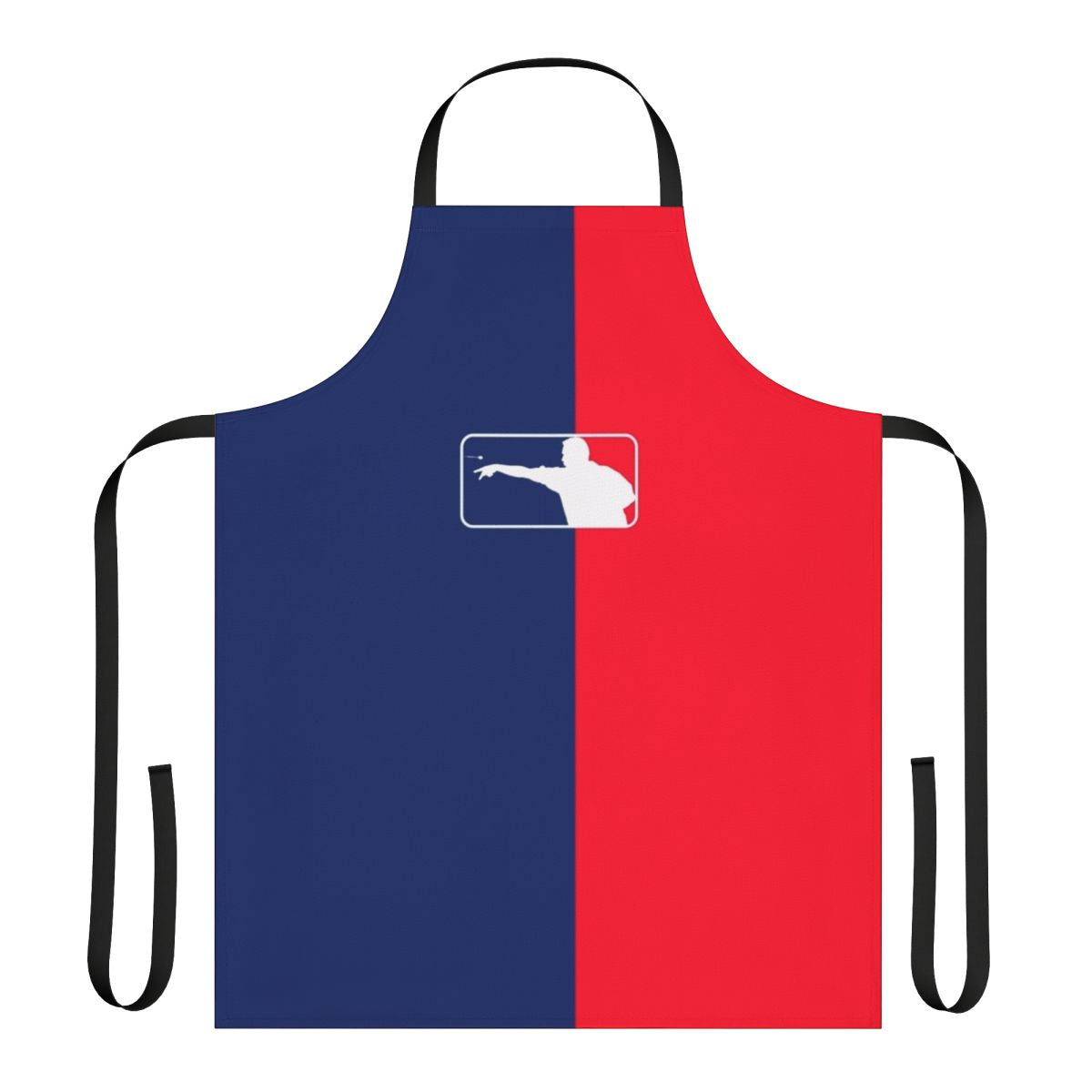 A high-quality darts apron featuring a sleek design and sports-themed graphics for dart enthusiasts.