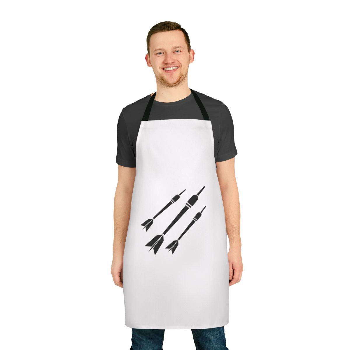 Darts Graphic Tee Apron for Sports and Hobby Enthusiasts