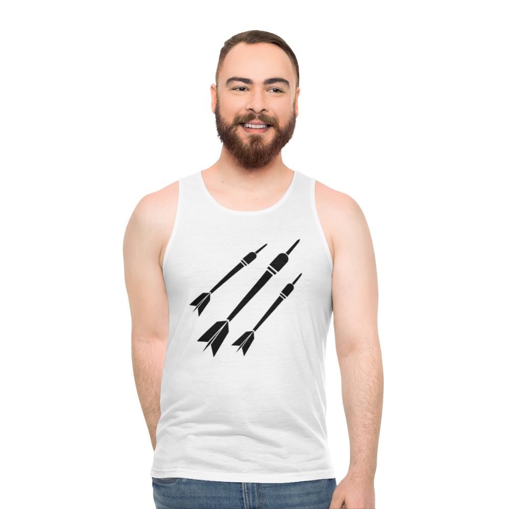 Darts sport unisex tank top