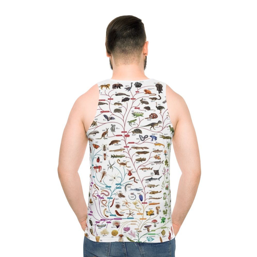 Darwinian evolution tree of life unisex tank top