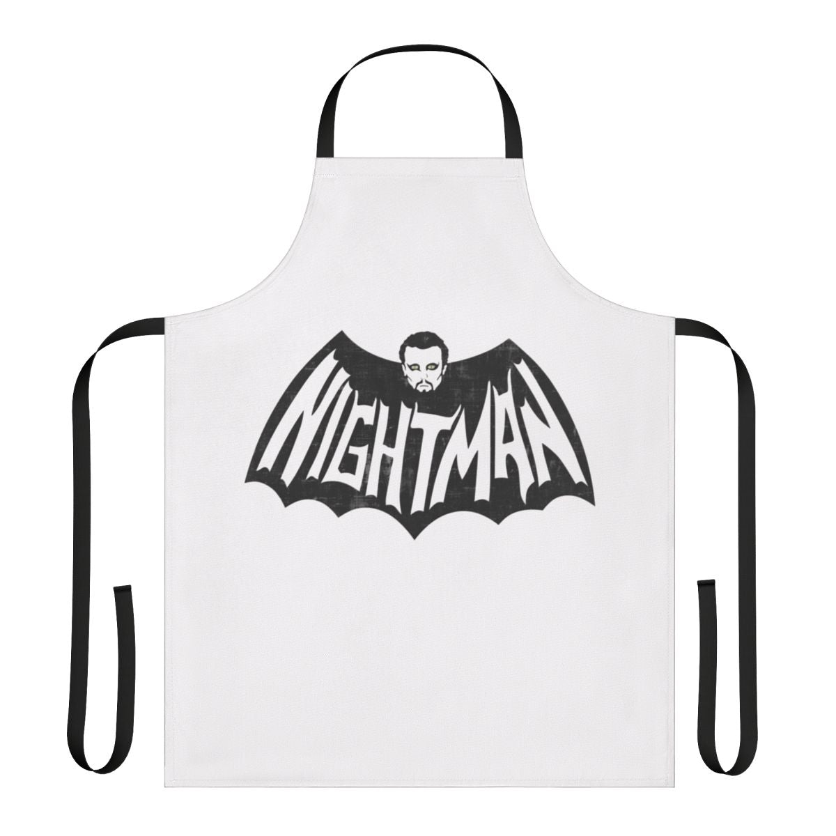 Dayman vs Nightman themed apron in a sun design
