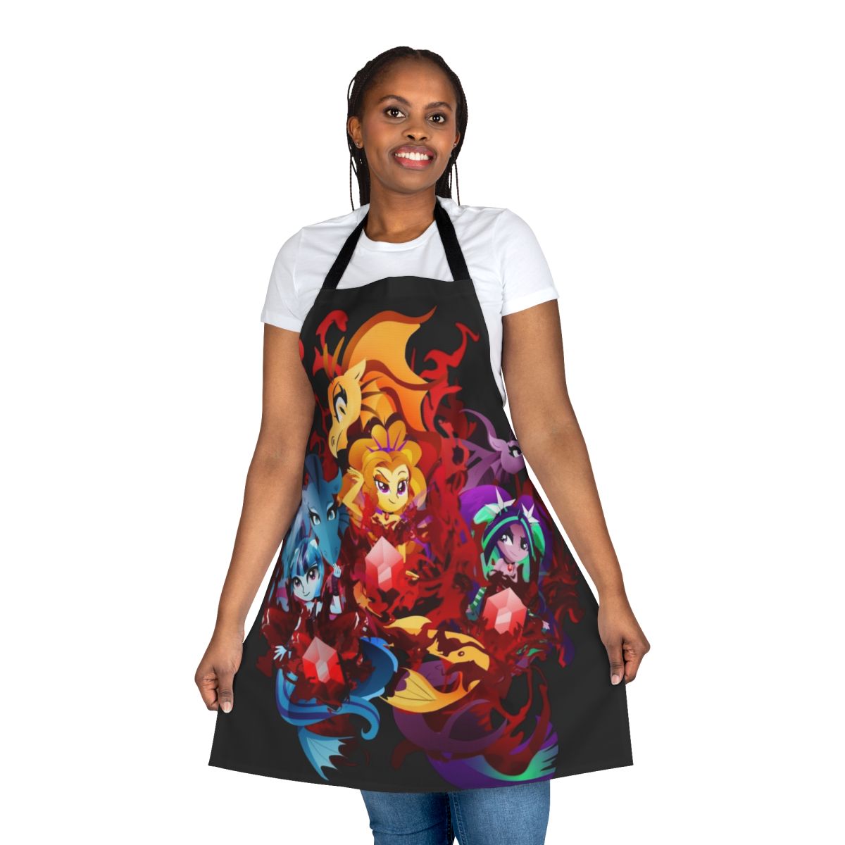 Dazzling character apron featuring the Dazzlings from Equestria Girls and My Little Pony