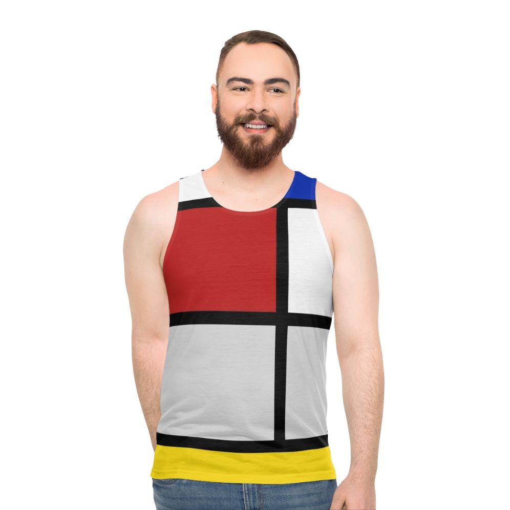 Unisex De Stijl Art Mondriaan Tank Top