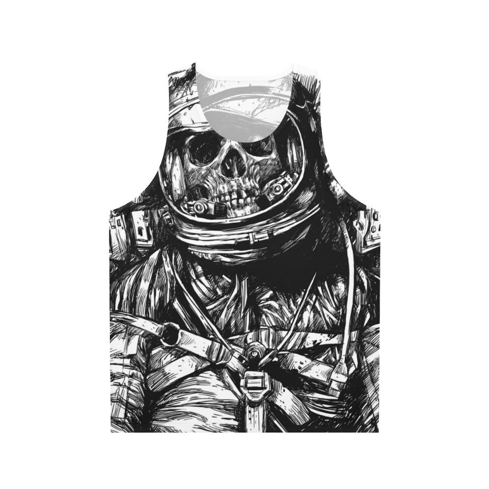 Dead astronaut unisex tank top