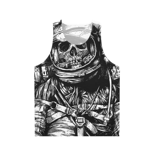 Dead astronaut unisex tank top