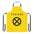 Deadpool inspired apron featuring a training graphic
