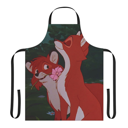 Custom made apron featuring characters from Disney's The Fox and the Hound