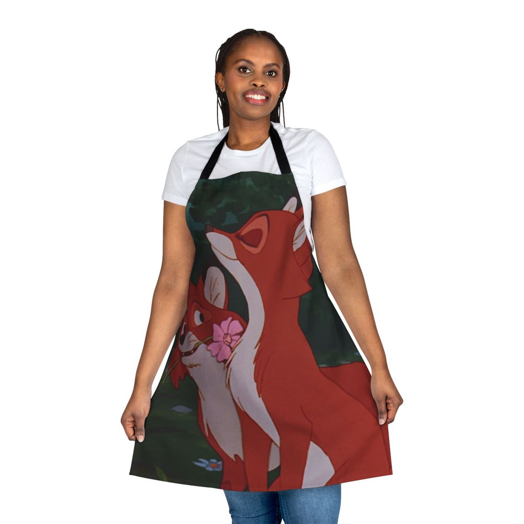Custom made apron featuring characters from Disney's The Fox and the Hound