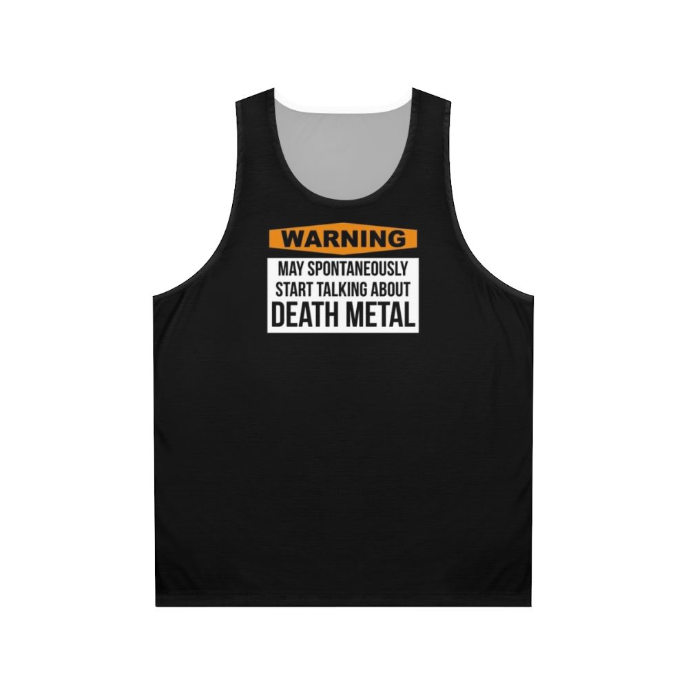 Death Metal Unisex Tank Top for Heavy Metal Music Lovers