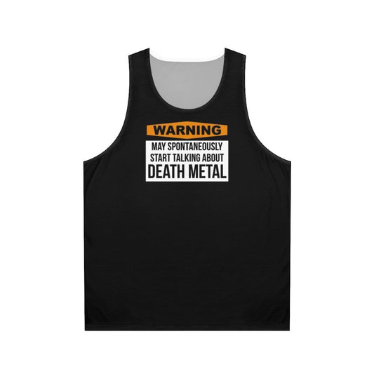 Death Metal Unisex Tank Top for Heavy Metal Music Lovers