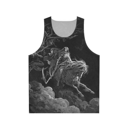 Death on a Pale Horse unisex tank top featuring Gustave Dore's iconic artwork