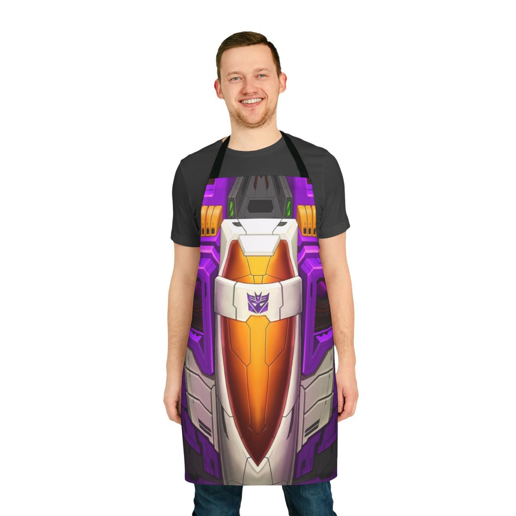 Transformers-themed apron featuring the Decepticon character Skywarp