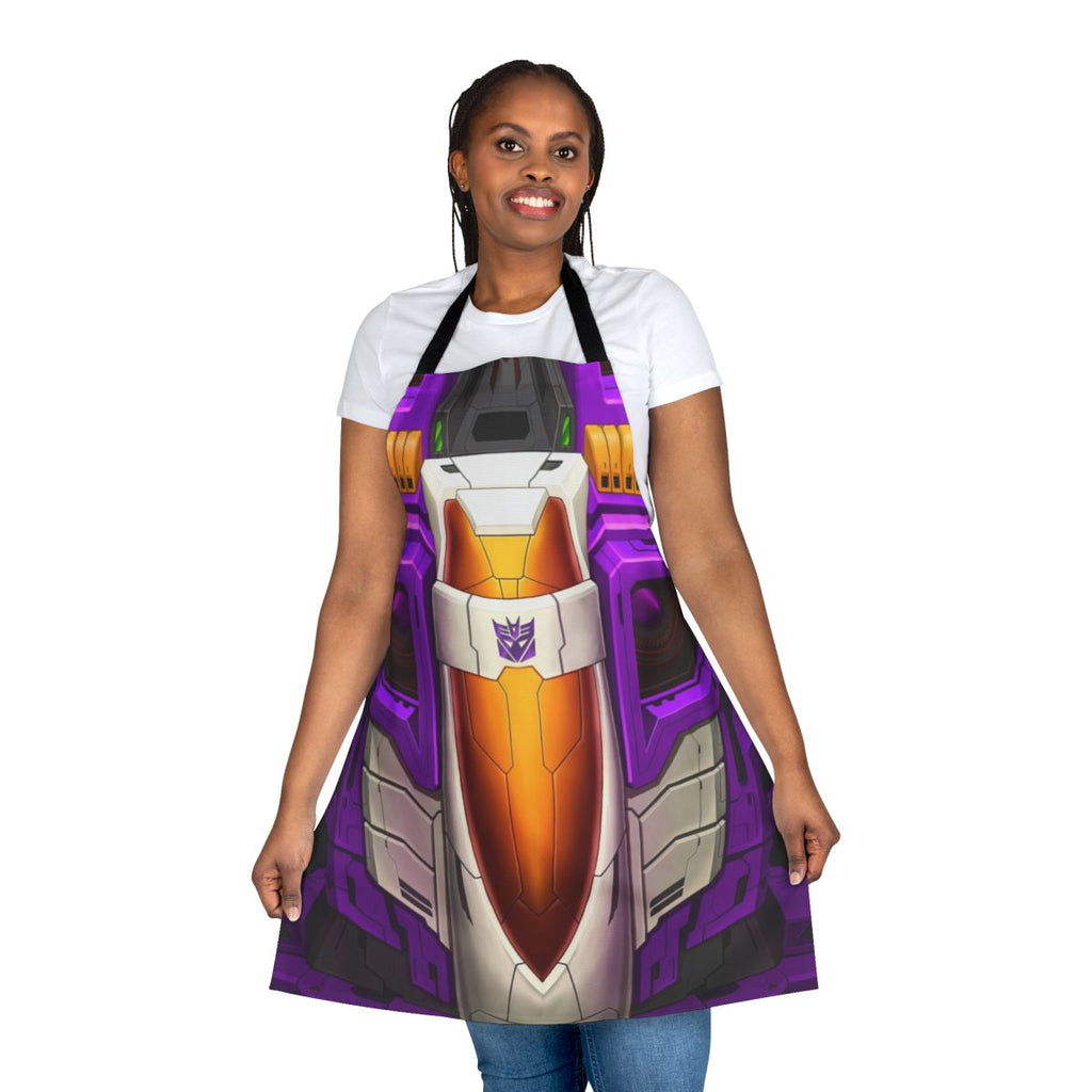 Transformers-themed apron featuring the Decepticon character Skywarp