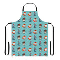 Decorative dark animals pattern on an apron