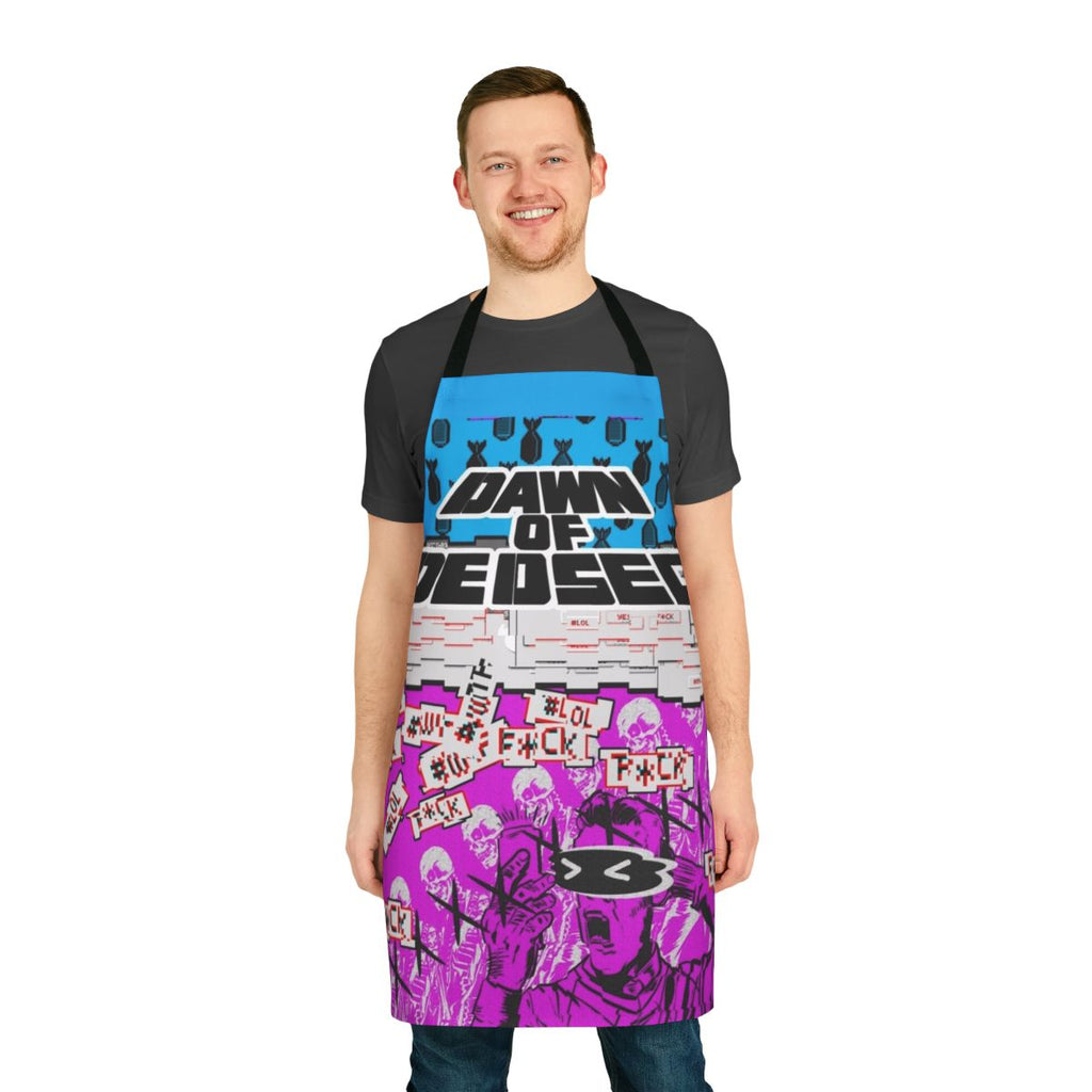 Dedsec-themed apron featuring the iconic imagery from the Watch Dogs video game series
