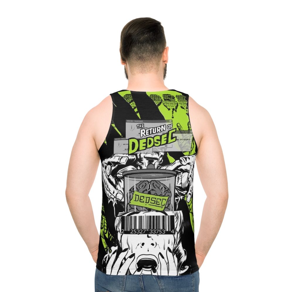 Dedsec video game pop art unisex tank top