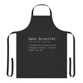 "Definition of a Data Scientist" Apron featuring data science, mathematics, and programming icons