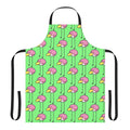 A stylish and whimsical apron featuring a flock of huebirds, inspired by the popular Nintendo game Rhythm Heaven.
