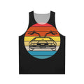 Delorean Sunset Unisex Tank Top
