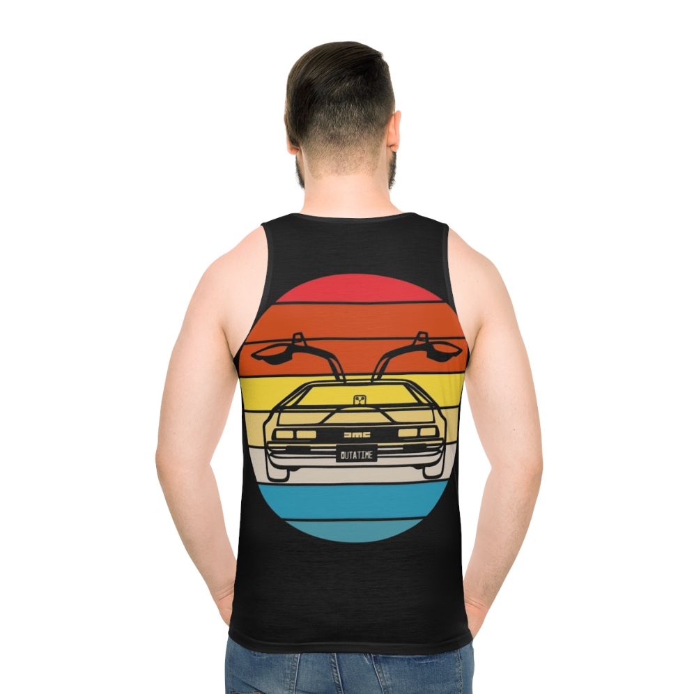 Delorean Sunset Unisex Tank Top