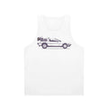 Delorean unisex tank top with retro movie design