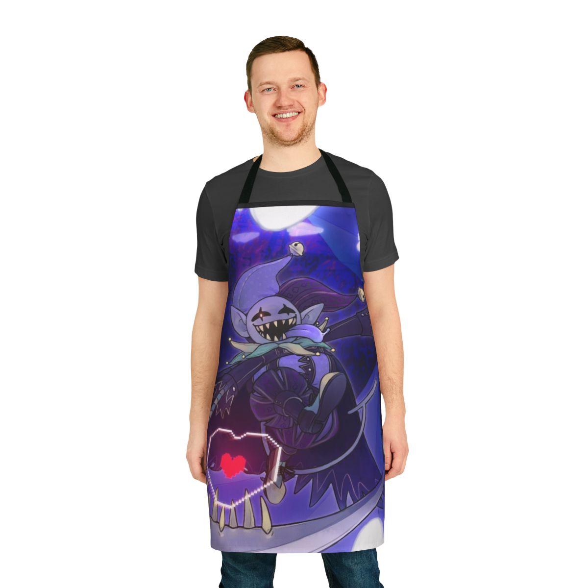 Deltarune-Inspired Jevil Jester Apron