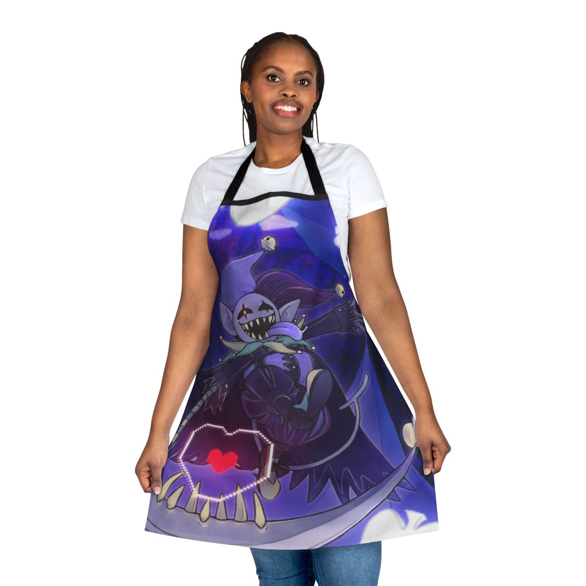 Deltarune-Inspired Jevil Jester Apron