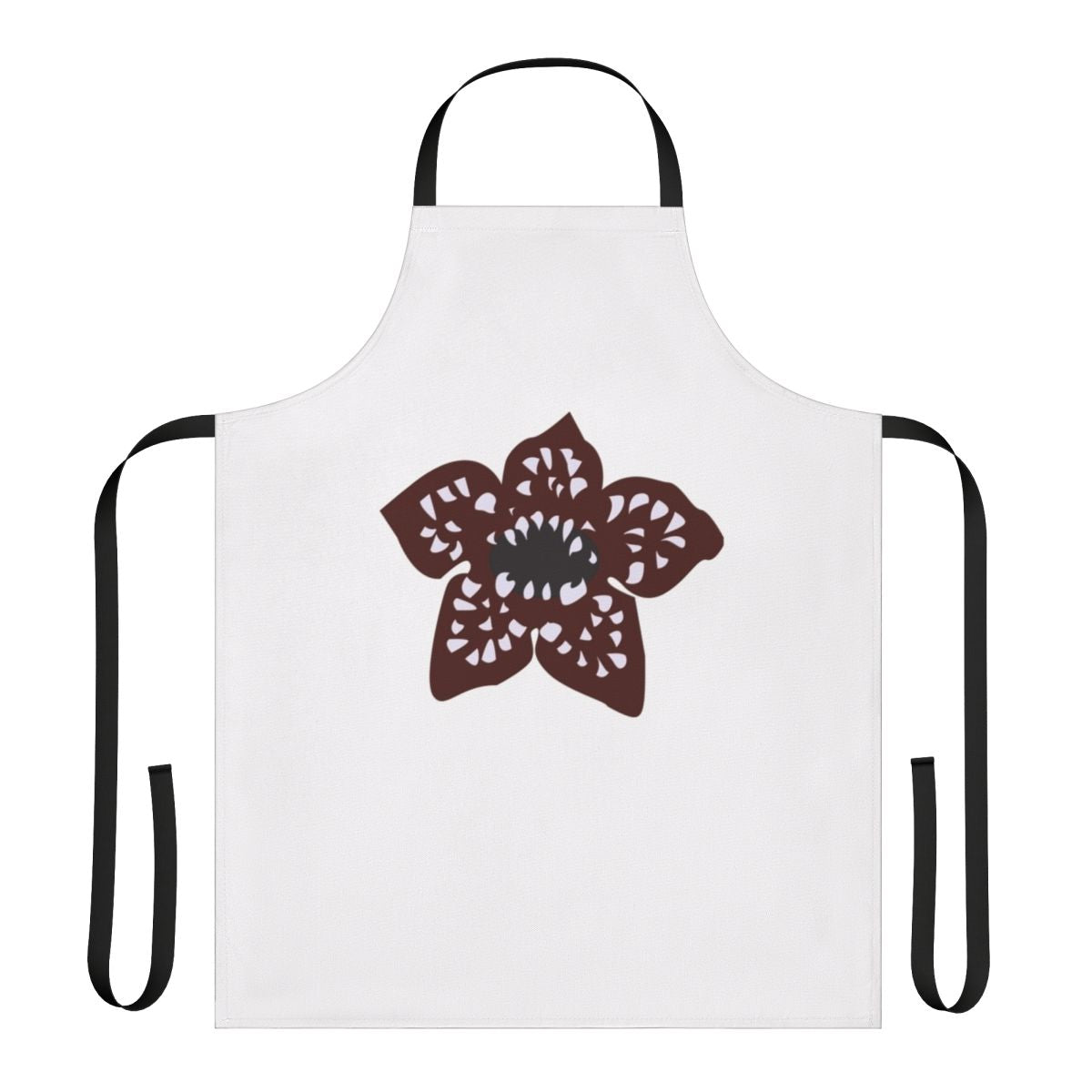 Demogorgon-inspired apron featuring the iconic monster from the Netflix series Stranger Things